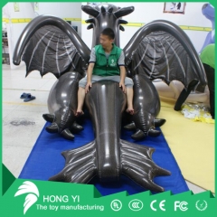 Inflatable Black Dragon With 3 Meter Long