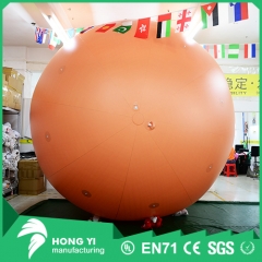 High quality PVC print ad giant inflatable orange balloon