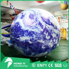 Giant inflatable earth for outdoor decoration
