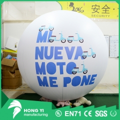Advertising printing white inflatable advertising promotion helium balloon