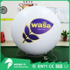 Premium trademark print ad giant inflatable white balloon