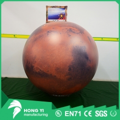 High quality PVC inflatable Mars decorative LED balloon