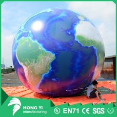 Outdoor giant world map print inflatable helium balloon
