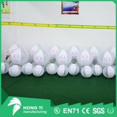 Small PVC inflatable advertising logo print transparent inflatable beach ball