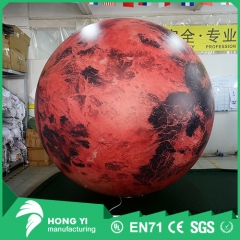 Giant inflatable outdoor decoration inflatable red planet balloon