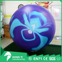 Giant blue and purple mixed color inflatable floor decorative balloons
