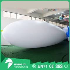 Giant white inflatable helium rc outdoor airship
