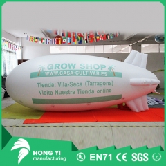 Giant green logo print inflatable airship