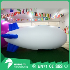 Portrait pattern banner inflatable RC airship outdoor