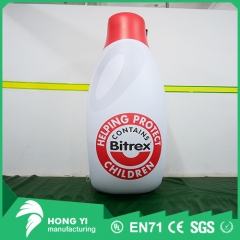 Outdoor large inflatable trademark printing advertising bottle for advertising promotion