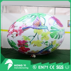 Giant quality pvc inflatable HD pattern print inflatable egg model balloon