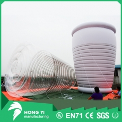 Outdoor giant inflatable water cup for outdoor display