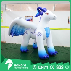 Large inflatable white dragon toy inflatable cartoon model