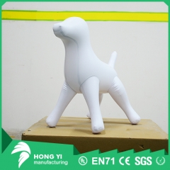 Exquisite inflatable white puppy model ornament