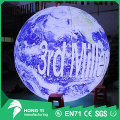 Giant advertising logo print inflatable earth model LED inflatable ball