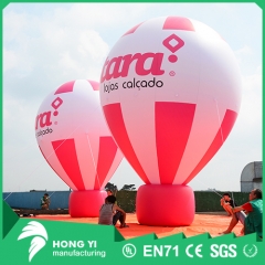 Outdoor giant pink inflatable hot air balloon inflatable falling earth advertising decoration