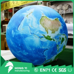 1.5 m high-definition LED inflatable globe printing can be used for decorative exhibitions