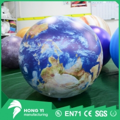 80 cm PVC inflatable weather picture printing inflatable earth model