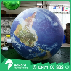 High quality PVC giant sky blue inflatable earth