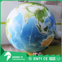 Giant pvc inflatable earth can be used for outdoor decoration promotion