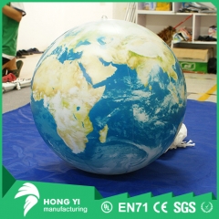 Small weather pattern print inflatable globe can be used for decoration