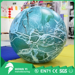 Small green grain pvc inflatable planet can be used for decoration