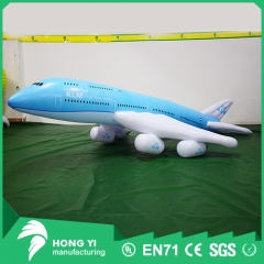 High quality PVC blue inflatable aircraft white tail inflatable aircraft model