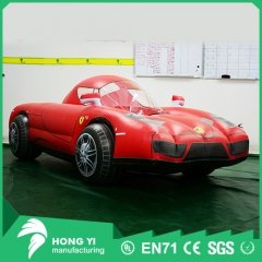 Large inflatable red cool cartoon car for advertising decoration