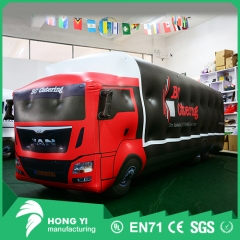Outdoor large PVC inflatable HD advertising printing truck model can be used for advertising promotion