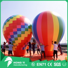 Outdoor giant color landing advertising ball rainbow falling earth decoration