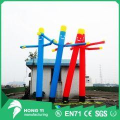 Outdoor high quality inflatable dance star inflatable red blue sky dancer