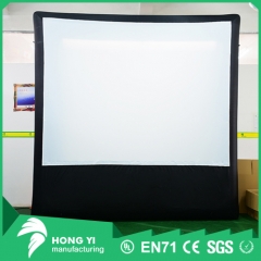 High quality inflatable large black and white display screen rectangular projector inflatable screen