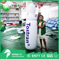 Inflatable white spray bottle for advertising spray bottles