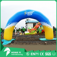 High quality inflatable blue yellow arc arch event festival inflatable arch