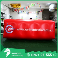 High quality PVC inflatable red cuboid HD logo printing