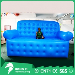 Giant inflatable blue sofa high quality PVC inflatable sofa