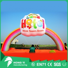 Giant green inflatable arch for the use of the end of the inflatable arch