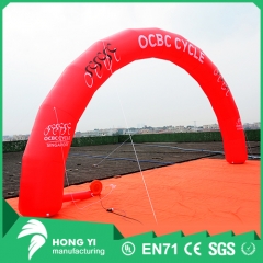 Large red inflatable arc arch HD logo printing advertising inflatable arch