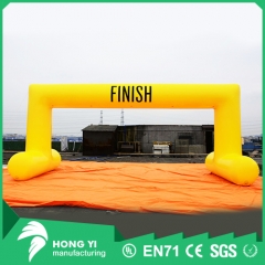 Giant high quality inflatable yellow finish arches for inflatable arches for competitions