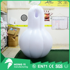 White PVC inflatable pumpkin-shaped sleeping bag can be used  for party activities