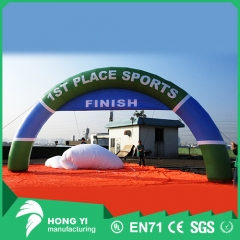 High quality inflatable green circular arches can be used for arc arches at the end of the race