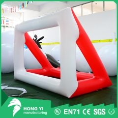 Red and white football match inflatable arch high quality PVC inflatable arch