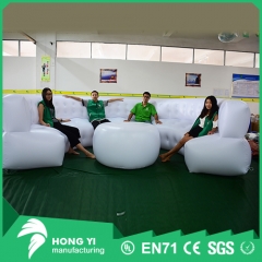 High quality PVC inflatable white sofa modern fashion party inflatable sofa