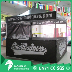 Black transparent folding tent trade show tent promotion show tent