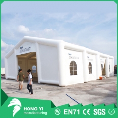 Factory custom giant restaurant tents white stretch inflatable tent