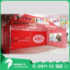 Large red advertising folding tent custom commercial folding tent