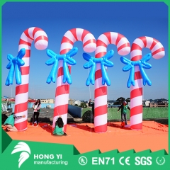 Giant outdoor christmas decoration inflatable christmas candy cane