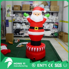 High quality Christmas decorations by revolving santas exhibit Santa Claus