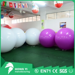 Commercial decorative ball PVC inflatable all white and full purple inflatable ball