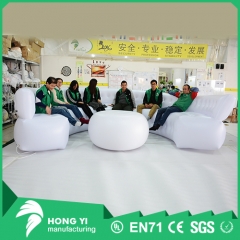 Sofa for custom party activities Large white inflatable sofa